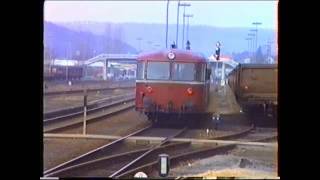 Aus dem Dampfarchiv 1989  Schienenbusbetrieb in der Pfalz [upl. by Simsar]