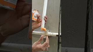 How to make PVC pipe  PVC pipe tee lagane ka Sahi tarika pvc homemade ytshorts [upl. by Ilrahc]