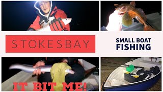 Small Boat Fishing UK STOKES BAY Hampshire  I GOT BIT BY THE CONGER smallboatfishing [upl. by Rebmac]