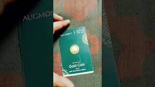 Gullak Gold Coin  Augmont Gold Coin  1 gm Gold coin  Gullak   16℅ pa [upl. by Canice]