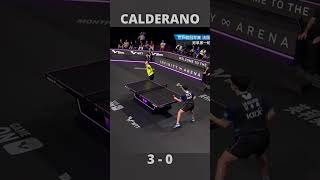 🏓🔥Calderano Cruises to Victory  A Dominant Performance shorts viralvideo power [upl. by Nirhtak]