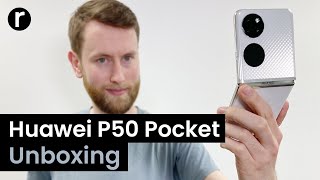 Huawei P50 Pocket Unboxing and HandsOn [upl. by Dnomrej33]