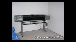 HP DesignJet 5500 Inkjet Proofer [upl. by Aubrette]