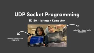 UDP Socket Programming Kelompok 06K03  II2120 Jaringan Komputer [upl. by Assiruam297]