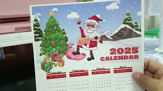 CHRISTMAS POSTER CALENDAR 2025 WITH MOCKUP TEMPLATE 10 DESIGNS [upl. by Anoerb]