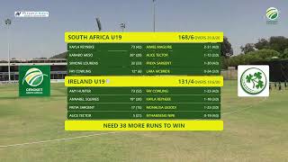 South Africa U19 vs Ireland U19  4th Youth WT20I [upl. by Michale]