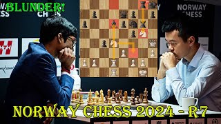 BIG BLUNDER Praggnanandhaa vs Ding Liren  Norway Chess 2024  R7  Armageddon [upl. by Delila590]