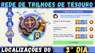 REDE DE TRILHOES DE TESOURO 3Â°DIA  TODAS AS LOCALIZAÃ‡Ã•ES DO NOVO EVENTO  GENSHIN IMPACT 46 [upl. by Yltneb521]