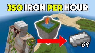 easy iron farm for bedrock 121 [upl. by Schnur688]