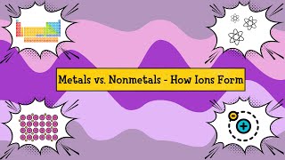 Metals vs Nonmetals  Cations vs Anions  How Ions Form [upl. by Deerc]