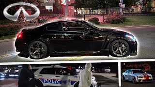 I Took My TUNED G37s To A Car Meet The Cops Pulled Up [upl. by Irmina]