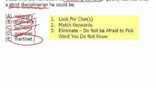 Magoosh GRE Module 1  Elimination and Matching Clues for Text Completions 26 [upl. by Mirth7]