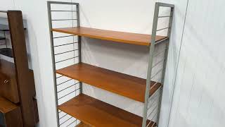 1 bay teak mid century Staples Ladderax shelving [upl. by Ivets979]