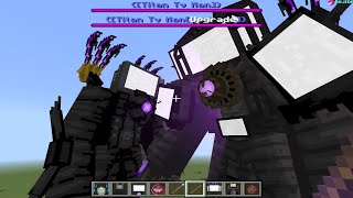 Shin Sonic vs New Titan Upgraded TVMAN vs GodZilla in Minecraft [upl. by Nodearb885]