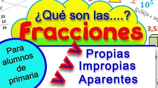 Fracciones propias impropias y aparentes [upl. by Hildagarde]