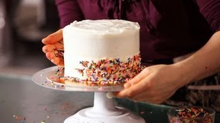 How to Decorate a Cake with Sprinkles  Cake Decorating [upl. by Sharona]