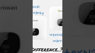 Difference between Local amp International Warranty Growatt [upl. by Gretta]