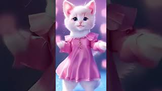 cute cat 😺 pink dancer 🪩 [upl. by Alue]