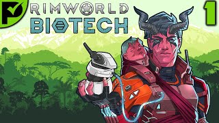 Starting with something  Rimworld Biotech Ep 1 Rimworld Tropical Rainforest Randy 500 [upl. by Courtenay]