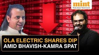 Ola CEO Vs Kunal Kamra Bhavish Aggarwal Receives Flak For Arrogance  Ola Electric Stock Dips [upl. by Tremann721]