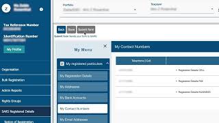 How to update your SARS registered details on eFiling [upl. by Nykal]