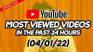 Top 10 Most viewed videos in the past 24 hours English 040121 [upl. by Acsecnarf]