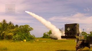 US Armys Ballistic Missile Defense THAAD Patriot Missile Launch [upl. by Notniv]