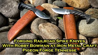 Making a Knife at Iron Mountain Metal Craft in Pigeon Forge Tennessee [upl. by Eiddet460]