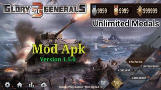 Glory of Generals 3 150 Mod Apk Download [upl. by Rossing208]