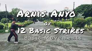 Arnis Anyo of 12 Basic Strikes Forms  Arnis Anyo [upl. by Burrow]