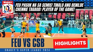 FEU Highlights vs CSB  Shakey’s Super League 2024 [upl. by Cullie]