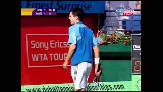 Nadal vs Henman ATP Dubai 2006 quarterfinal 28 [upl. by Arah]