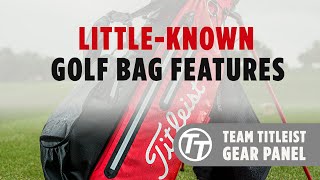 Team Titleist Gear Panel Littleknown Golf Bag Features [upl. by Aivyls]