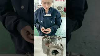 rexroth A4VG125 hydraulic pump repair assembly video [upl. by Yerhcaz]