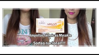 Reseña ampolla térmica cabello Myrakle  SORTEO NACIONAL cerrado [upl. by Ailina480]