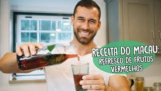 Receita do Macau Refresco de Frutos Vermelhos [upl. by Graham559]