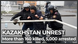 Kazakhstan More than 160 killed 5000 arrested during riots [upl. by Smaj]