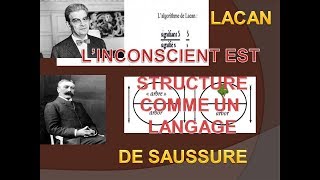 Saussure et Lacan  Linconscient est structuré comme un langage  Lacan  8 [upl. by Lindgren]