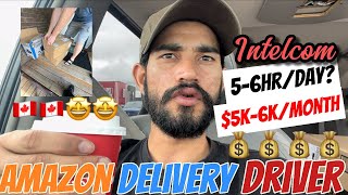 🇨🇦 Delivery Driver jobs in Canada  Parcel delivery job  Intelcom Delivery driver job  Earnings [upl. by Samella]