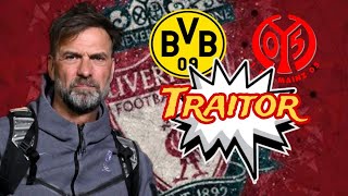 Mainz fans turn on Jurgen Klopp with condemnatory banners about former Liverpool boss [upl. by Llennol938]