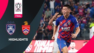 KUALA LUMPUR CITY FC 20 JOHOR DARUL TAZIM FINAL TM PIALA MALAYSIA 2021  HIGHLIGHTS [upl. by Ocsisnarf]