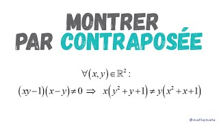 LOGIQUE MATHÉMATIQUE  Raisonnement par contraposée [upl. by Michaeline]