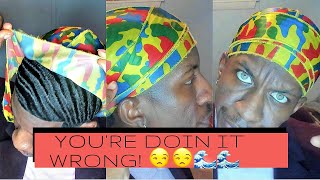 360 WAVES HOW TO TIE A DURAG CORRECTLY IN 2020 [upl. by Candy]