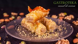 El postre turco mas facil y delicioso como hacer autentico baklava 38 [upl. by Alyda685]