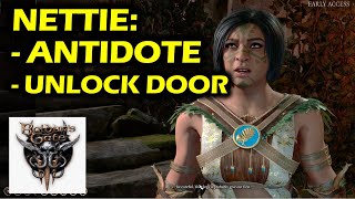 Nettie Antidote amp Open Enclave Library Door Baldurs Gate 3 Get Help From Healer Nettie Walkthrough [upl. by Casta427]