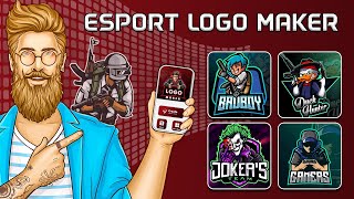 How to use Esports logo maker app  Create gaming logo maker app for Android 2020 [upl. by Jenkel]