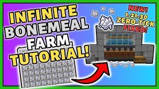 Best 12130 Bonemeal Farm Tutorial in Minecraft Bedrock ZeroTick FIXED [upl. by Whetstone206]