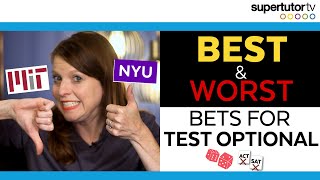 Best Bets for Test Optional 20232024 in College Admissions When to submit SAT  ACT scores [upl. by Nhabois]