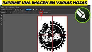 Imprime una imagen en varias hojas  Corel Draw [upl. by Aicitan]