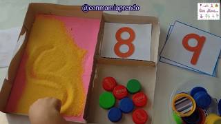 Caja matemática de material de reciclaje para niños de preescolar [upl. by Kcinimod]